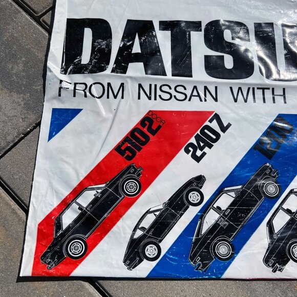 1970s Datsun Car Dealer Advertising Bag Vintage - Picture 2 of 7